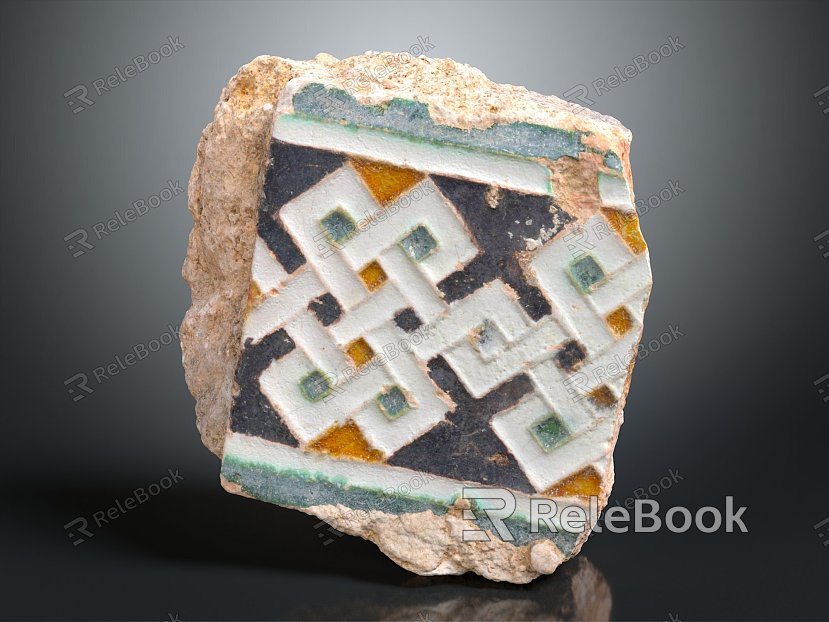 Modern Tile Glazed Tile Ceramic Fragment Tile model