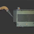 Industrial Dust Collection Equipment With Yellow Flexible Hose And Control Panel