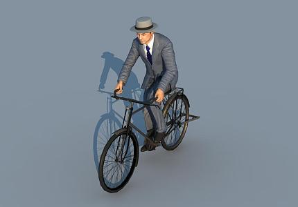 Republic of China Cycling Bicycles Men Chinese Cycling 3d model