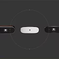Three Stylish VR Headsets Featuring Brown White Black Hues And Sleek Headband Design