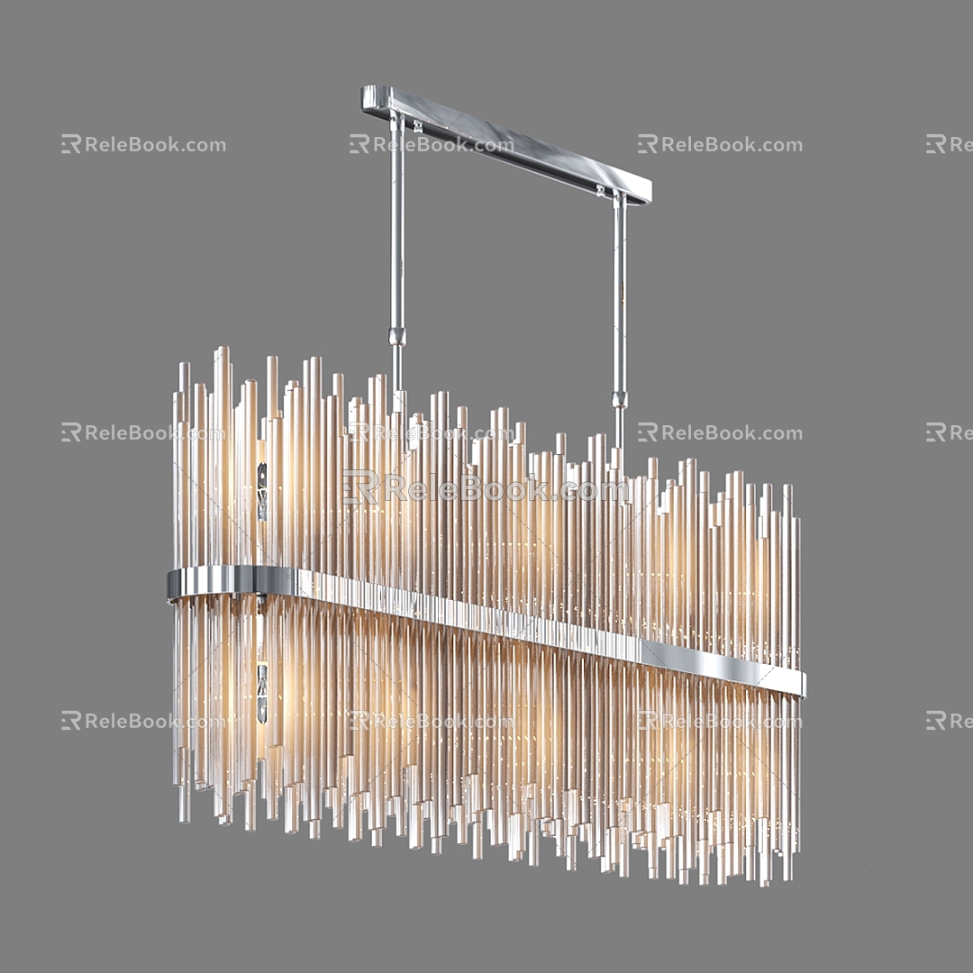 Modern Simple Light Luxury Chandelier Chandelier Simple Light Luxury Chandelier 3d model