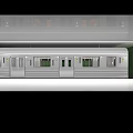 Retro American subway station net red punch card 3d model