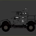 Armored Tactical Military Vehicle With Mounted Weapon System And Reinforced Armor