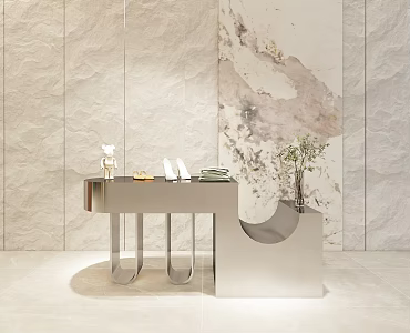 Clothing Store Nakajima Table Flowing Water Table Stainless Steel Storage Table Stainless Steel Booth Shoe Bag Display Table Display Table 3d model