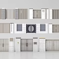 Modern Elegant Gates with Various Styles Stone Pillars Metal Grilles and Nameplates