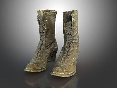 Modern Boots Old Boots Leather Boots 3d model