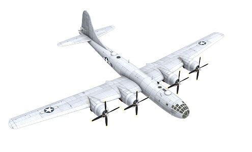 U.S. B29 Bomber Super Fortress Super Fortress Propeller Strategic Bomber II 3d model