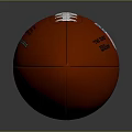 Red American Football With White Laces NFL Logo And Wilson Brand