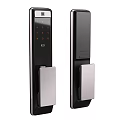 Smart Door Lock With Numeric Keypad Modern Electronic Security Design Silver Black 3d model