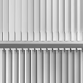 Modern Light Colored Window Blinds And Vertical Curtains For Home Interior 3d model