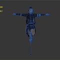 Traditional Scarecrow With Hat And Outstretched Arms On Wooden Pole