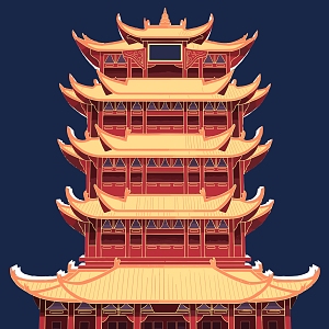 Architecture New Architecture National Tide Architecture Ancient Architecture Drum Tower Temple of Heaven Pagoda Zen Temple Buildings Temple 7 3d model