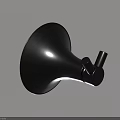 Black Modern Wall Mounted Hook With Sleek Design For Home Decorative Use