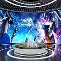 Modern Cultural Center Featuring VR Experience 360 Degree Theater And Interactive Displays