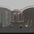 Luxury SPA Sauna Interior Featuring Relaxation Beds Wooden Panels And Warm Lighting Decor