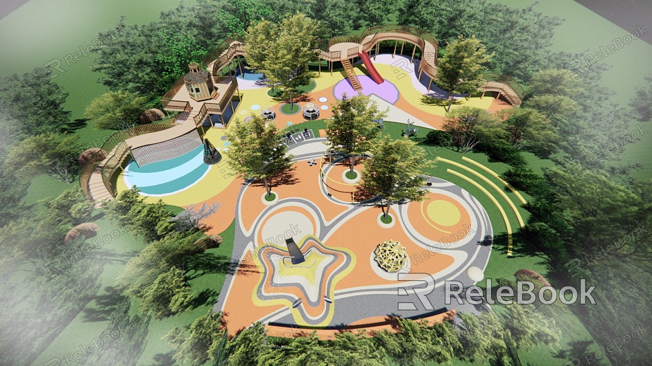 Modern Amusement Park Residential Landscape Children's Activity Park model