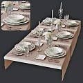 Jane ou tableware 3d model