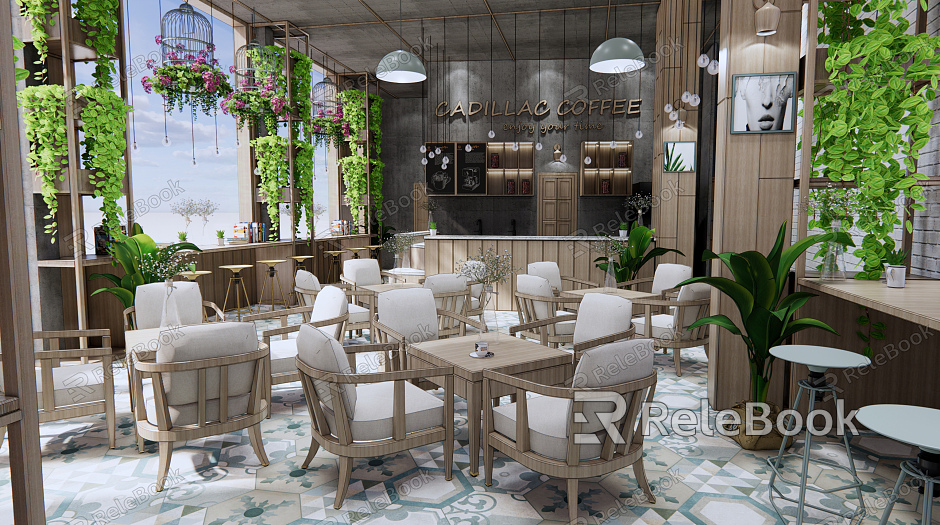 Industrial LOFT Cafe model