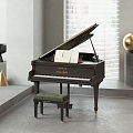 Modern Piano 3d model