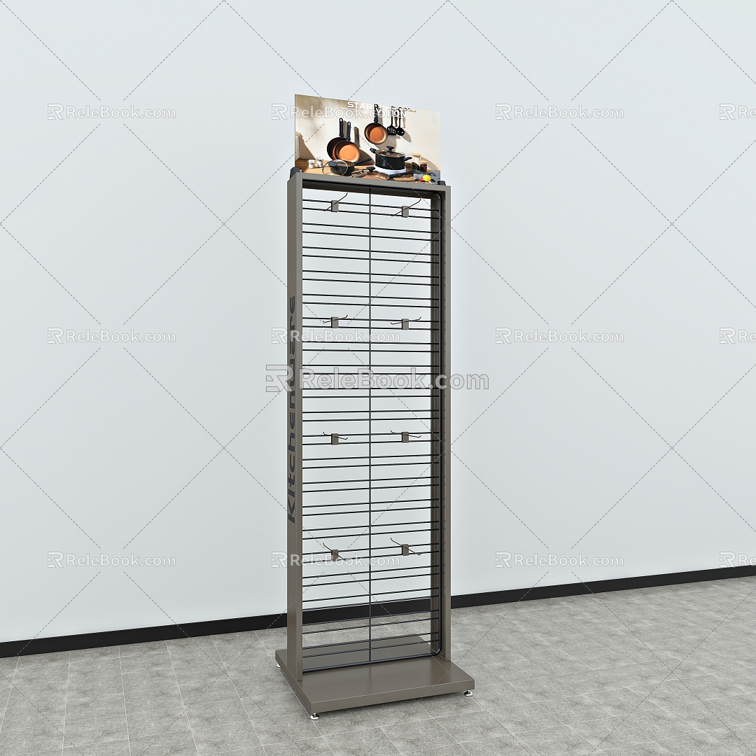 Shelf Custom Rack Display Rack Product Rack Iron Rack Roller Rack Rotating Rack Steel Structure Headset Display Rack Jewelry Rack Vertical Display Rack Hook 3d model