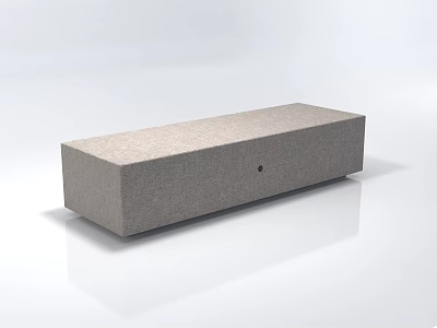 Modern Gray Upholstered Sofa Bench With Storage Compartment For Living Room 3d model