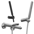 Modern Shower Head Fixtures In Black And White With Handheld And Fixed Designs