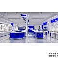 Material Color Optical Laboratory Interior With Display Cabinets And Testing Equipment 3d model