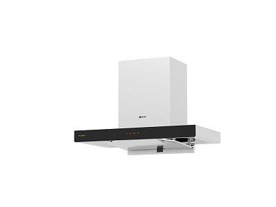 modern hood range hood 3d model