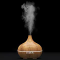 Aromatherapy Diffusers With Mist Output Featuring Different Wooden And White Designs For Daily Use