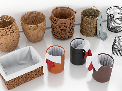 Modern Storage Basket Woven Storage Basket Combination model