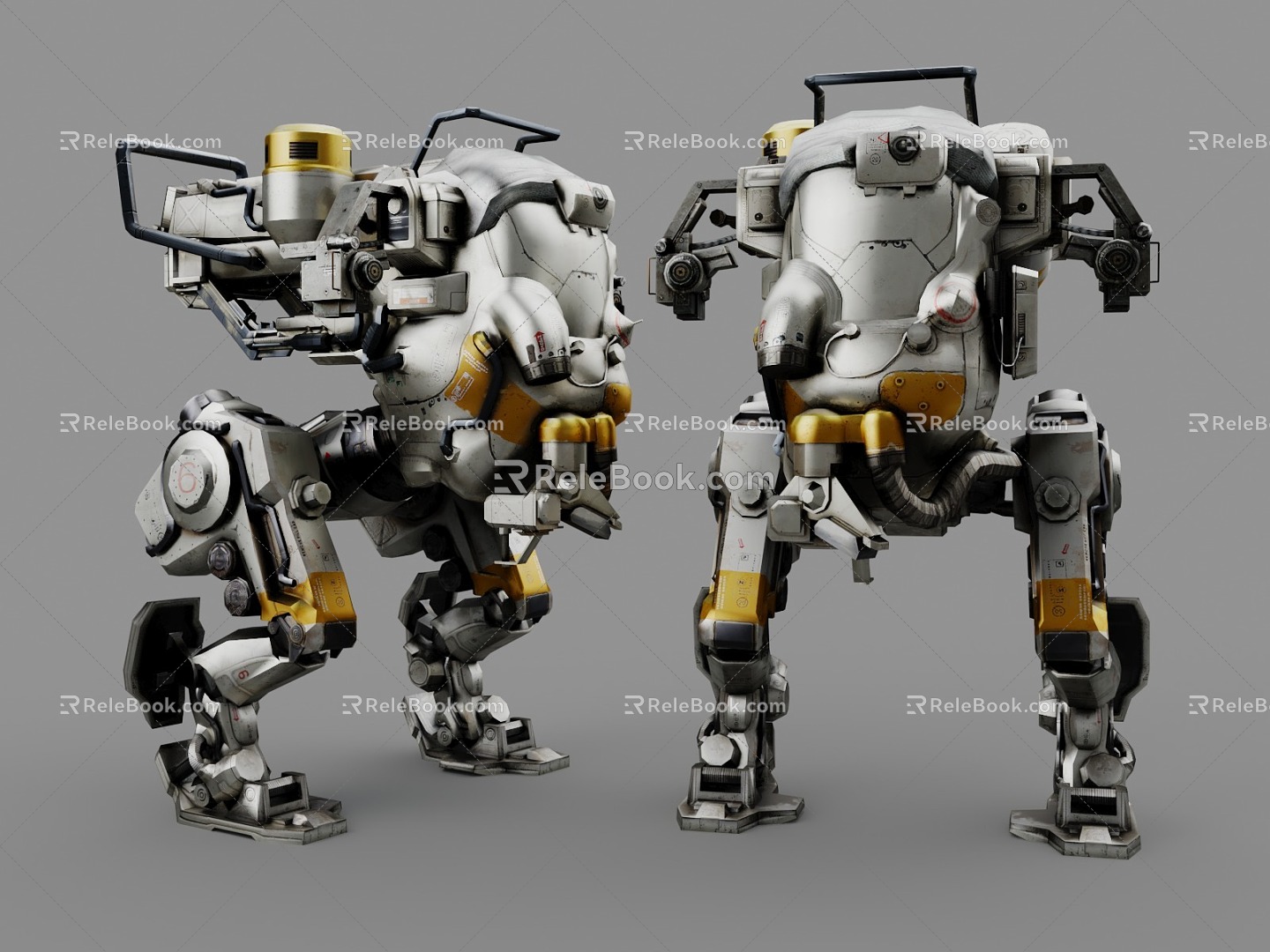 Cyberpunk style sci-fi robot robot Mecack Century sci-fi style robot war robot 3d model