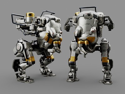 Cyberpunk style sci-fi robot Mecack Century sci-fi style robot war robot 3d model