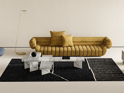 Modern Baxter Sofa Coffee Table Combo model