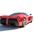 Sleek Red Sports Car With Aerodynamic Body LED Headlights And Alloy Wheels