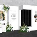 Fairy Tale 2024 Wedding Display With Couple Photo Flower Decorations And Wine Rack