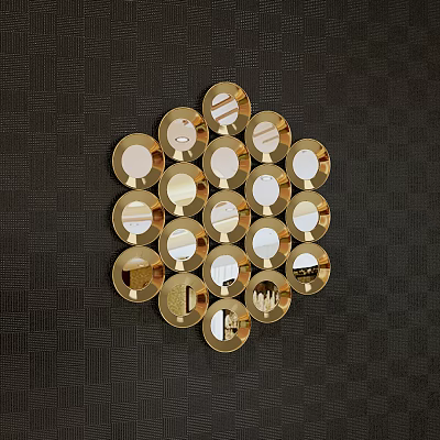 Modern Mirror Decorations 3d model