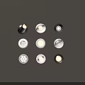 Various Modern Downlights And Spotlights With Different Colors And Designs For Home Ceiling