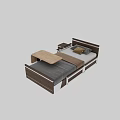 Adjustable Medical Bed With Wooden Metal Frame And Drawer Storage For Patient Care