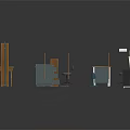 Modern Furniture Collection Featuring Tables Bookshelves Cabinets And Chairs