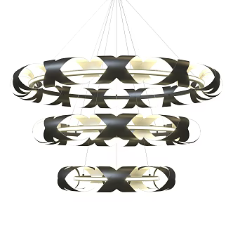 Modern Light Luxury Ceiling 3d model