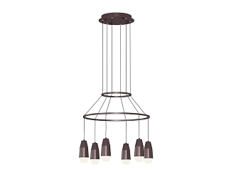 Light Luxury Chandelier 3d model