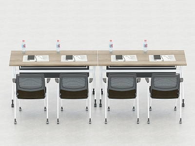 Modern Conference Table and Chair School Training Table and Chair Conference Table Folding Long Table Lecture Hall Activity Table and Chair model