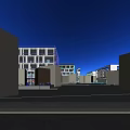 Contemporary Industrial Factory Building With Large Glass Facades And Steel Structure