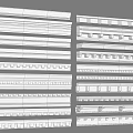 European-style gypsum line ceiling line gypsum line skirting line 3d model