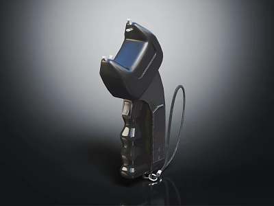 Tactical Handheld Weapon with Digital Display and Ergonomic Grip Design Portable Black 3d model