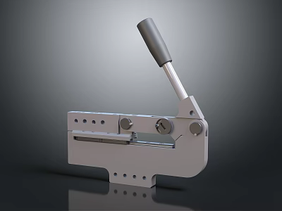 Metal Clamp Tool With Adjustable Handle And Silver Metal Structure Locking Mechanism Industrial Workshop Equipment 3d model