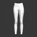 Women's Stretchy Patterned Leggings With Light Background And Pink Floral Prints