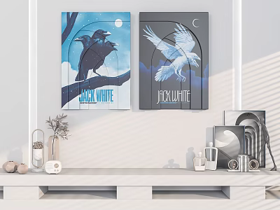 Modern Decorative Painting Home Decorative Painting Mei Chen Pendant 3d model