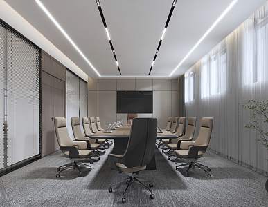 Modern Conference Room 3d model