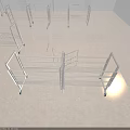 Sturdy Agricultural Equipment With Metal Frame Multi Layer Shelves And Wheels